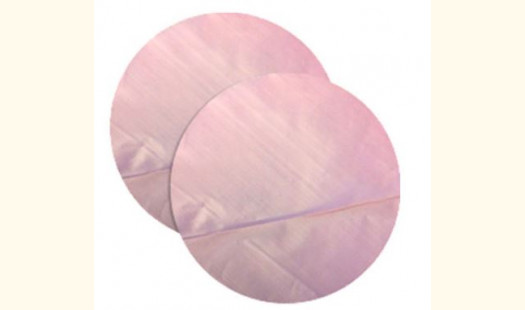 Pink Tinted 4" Polythene Burger Discs - 1000 Pack